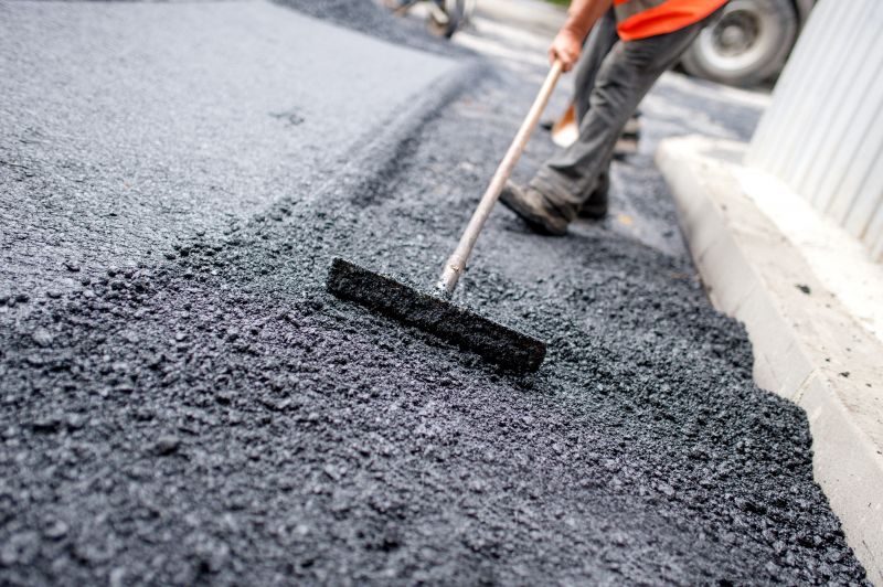Patterned Asphalt Installation